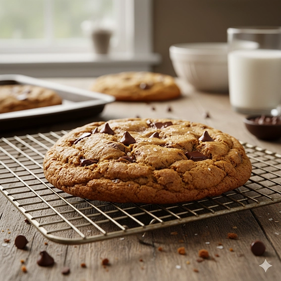 Cookie maison aux pépites de chocolat, doré et croustillant – Chez Mamie Suz’